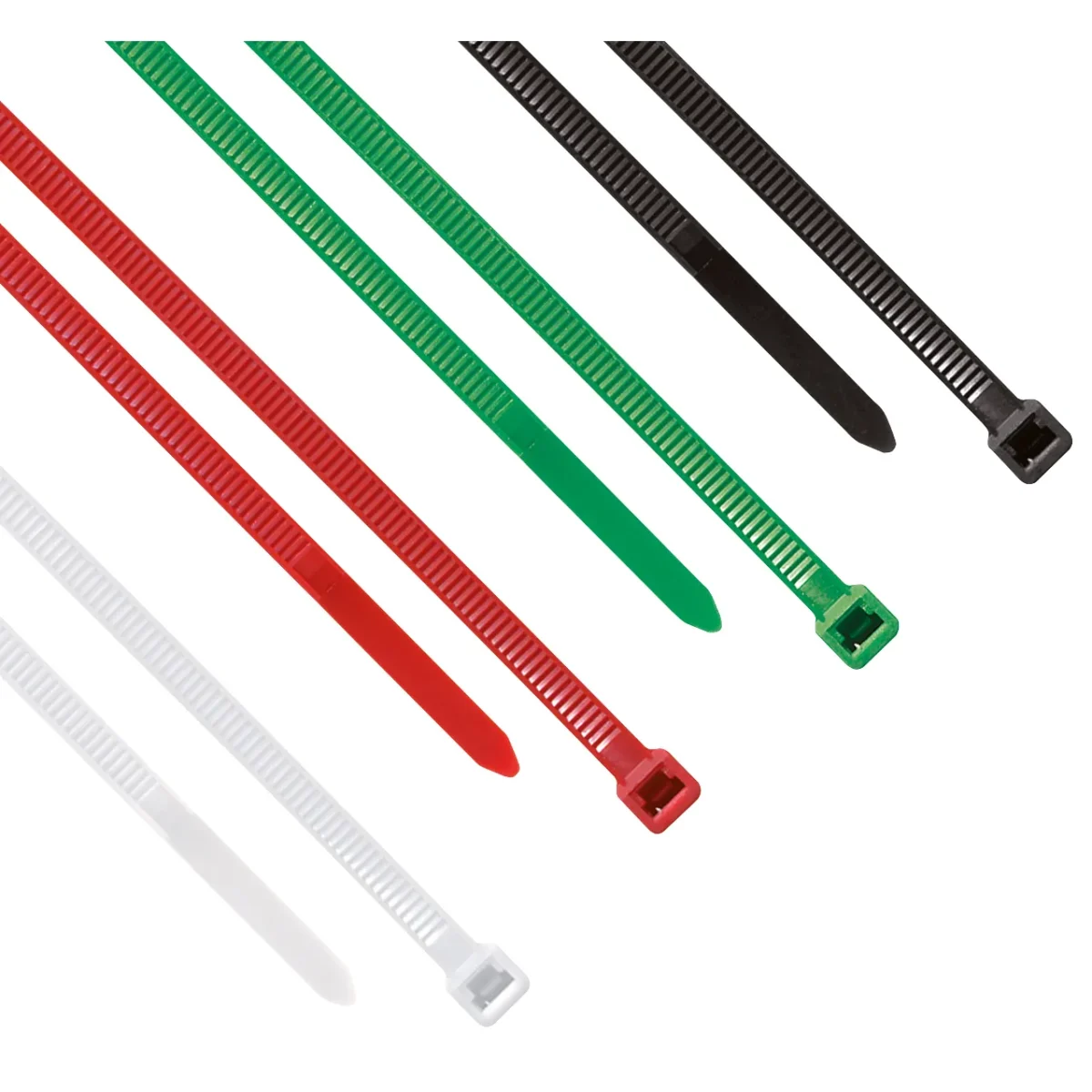 Kabelbinder-Sortiment, farbig sortiert, 2,5x100mm, 200er-Beutel – Bild 2