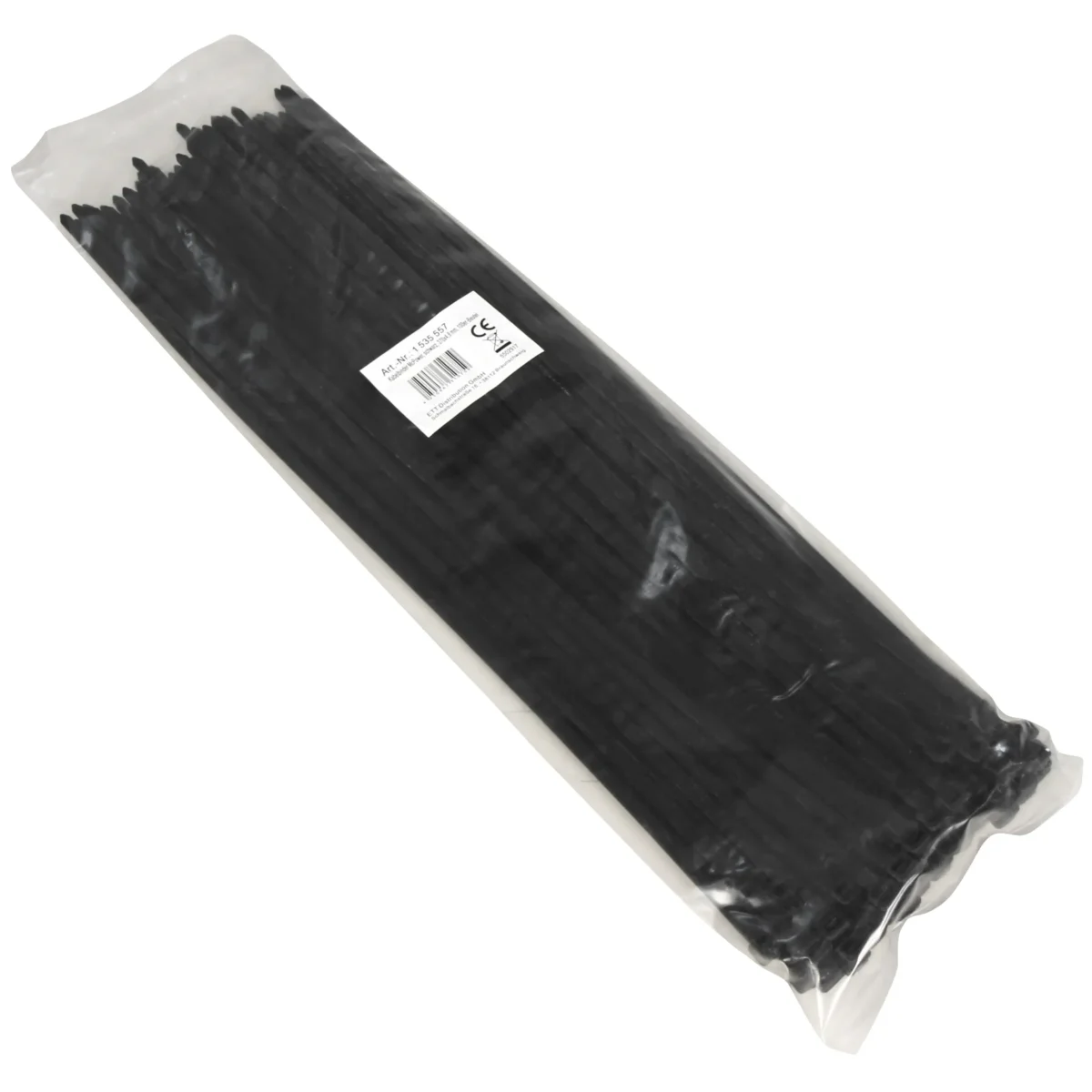 Kabelbinder McPower, schwarz, 370x4,8 mm, 100er-Beutel – Bild 2