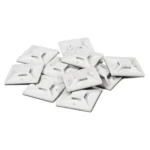 Kabelsockel McPower für Kabelbinder 40x40mm, selbstklebend, 10er-Pack