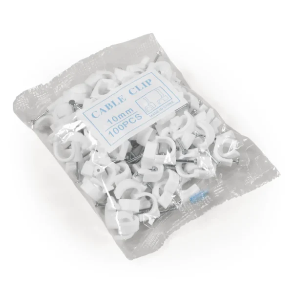 Kabelschelle McPower, 10mm, 100er-Pack, weiß
