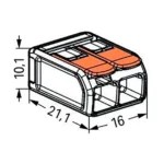 Compact-Verbindungsklemme WAGO, für alle Leiterarten, 2 Klemmstellen, 6mm² – Bild 6