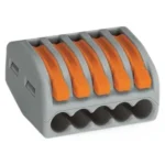 Classic-Verbindungsklemme WAGO, alle Leiterarten, 5 Klemmstellen, max 4mm²