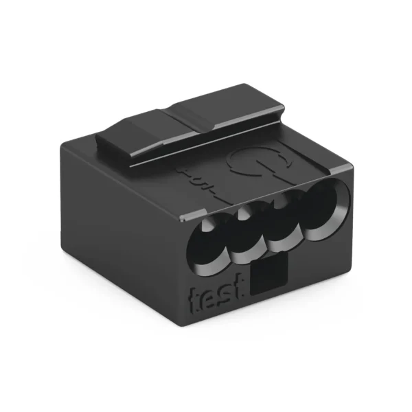 MICRO-Verbindungsdosenklemme WAGO, eindrähtige Leiter, Ø0,8mm, 4 Klemmstellen