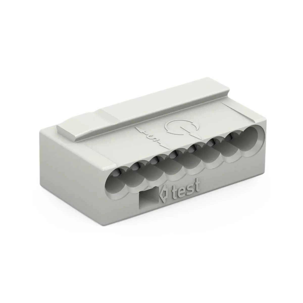 MICRO-Verbindungsdosenklemme WAGO, eindrähtige Leiter, Ø0,8mm, 8 Klemmstellen – Bild 1