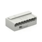 MICRO-Verbindungsdosenklemme WAGO, eindrähtige Leiter, Ø0,8mm, 8 Klemmstellen