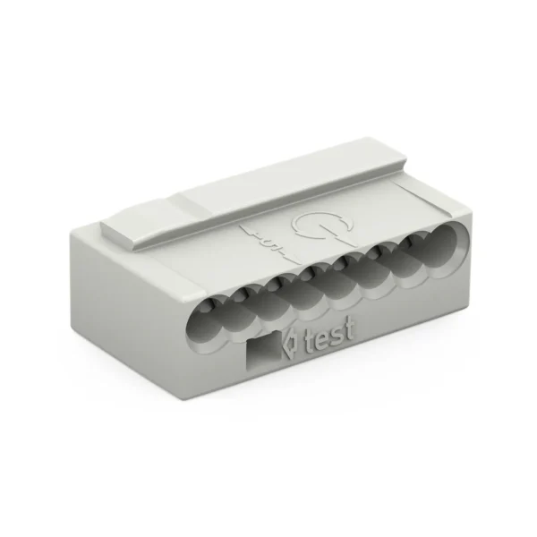 MICRO-Verbindungsdosenklemme WAGO, eindrähtige Leiter, Ø0,8mm, 8 Klemmstellen