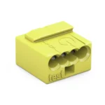 MICRO-Verbindungsdosenklemme WAGO, eindrähtige Leiter, Ø0,8mm, 4 Klemmstellen