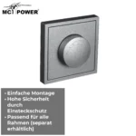 LED-Dimmer für elektronische Trafos McPower "Shallow" 250V~/300W, anthrazit – Bild 4
