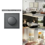 LED-Dimmer für elektronische Trafos McPower "Shallow" 250V~/300W, anthrazit – Bild 5