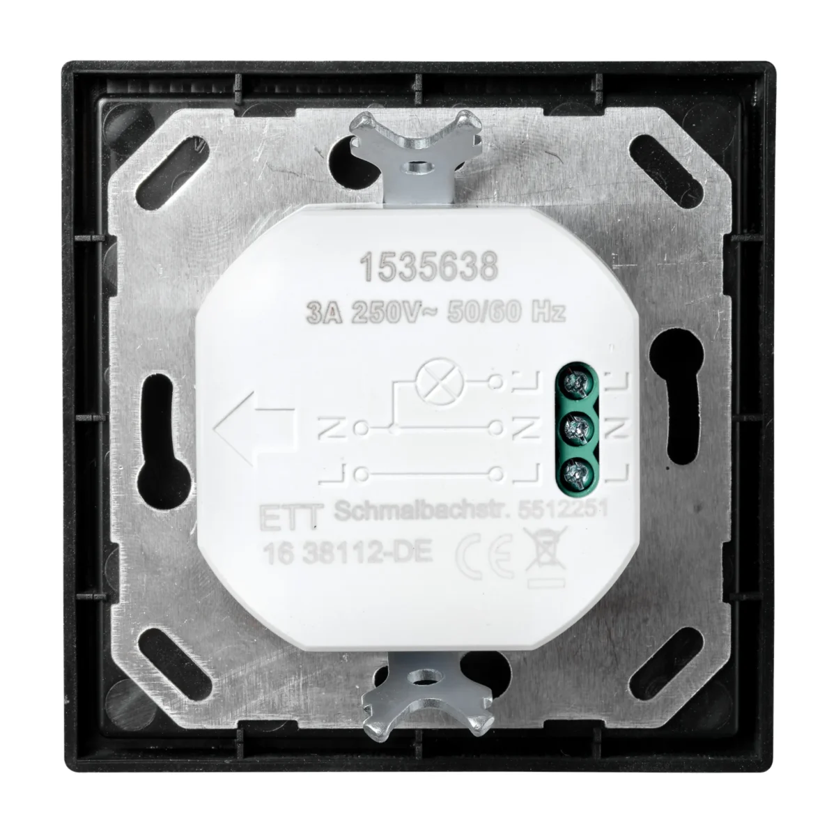Unterputz IR Bewegungsmelder McPower "Shallow" 160°, 750W, LED geeignet – Bild 2