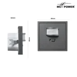 Unterputz IR Bewegungsmelder McPower "Shallow" 160°, 750W, LED geeignet – Bild 3