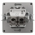 Netzwerk-Dose McPower "Shallow" CAT6A, UP, anthrazit, vollgeschirmt – Bild 2