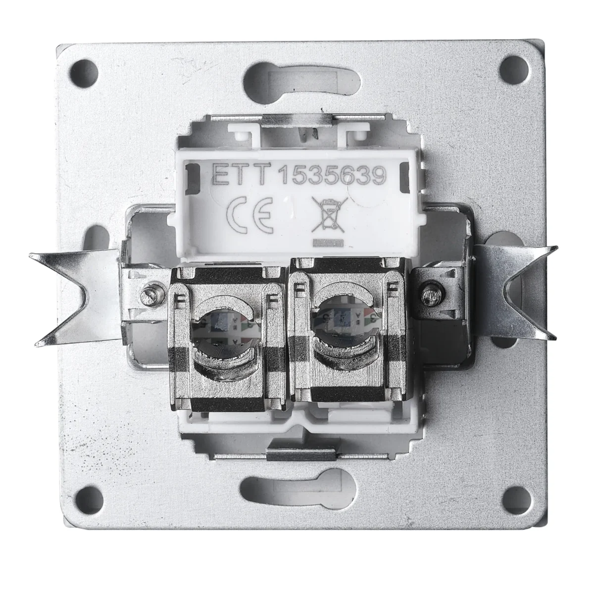 Netzwerk-Dose McPower "Shallow" CAT6A, UP, anthrazit, vollgeschirmt – Bild 3