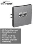 Netzwerk-Dose McPower "Shallow" CAT6A, UP, anthrazit, vollgeschirmt – Bild 5