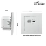 USB-Ladedose McPower "Flair" 2-fach, USB-C, PD 3.0 20W, weiß – Bild 4