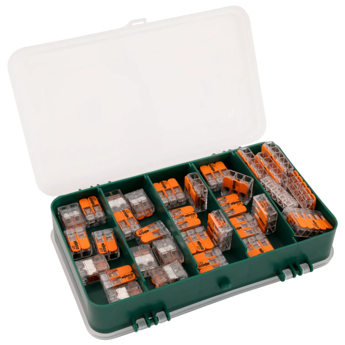 Klemmen-Set WAGO mit 100 Klemmen in praktischer Sortimentsbox – Bild 3
