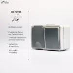 Feuchtraum Kombi-Dose McPower "Fix",Schalter+Steckdose,Steckanschluss, 250V~, AP – Bild 3