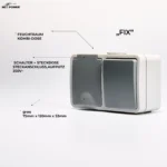 Feuchtraum Kombi-Dose McPower "Fix",Schalter+Steckdose,Steckanschluss, 250V~, AP – Bild 4
