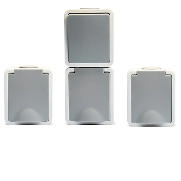 Feuchtraum Set McPower "Fix Vorraum", 3-teilig, IP54, Steckanschluss
