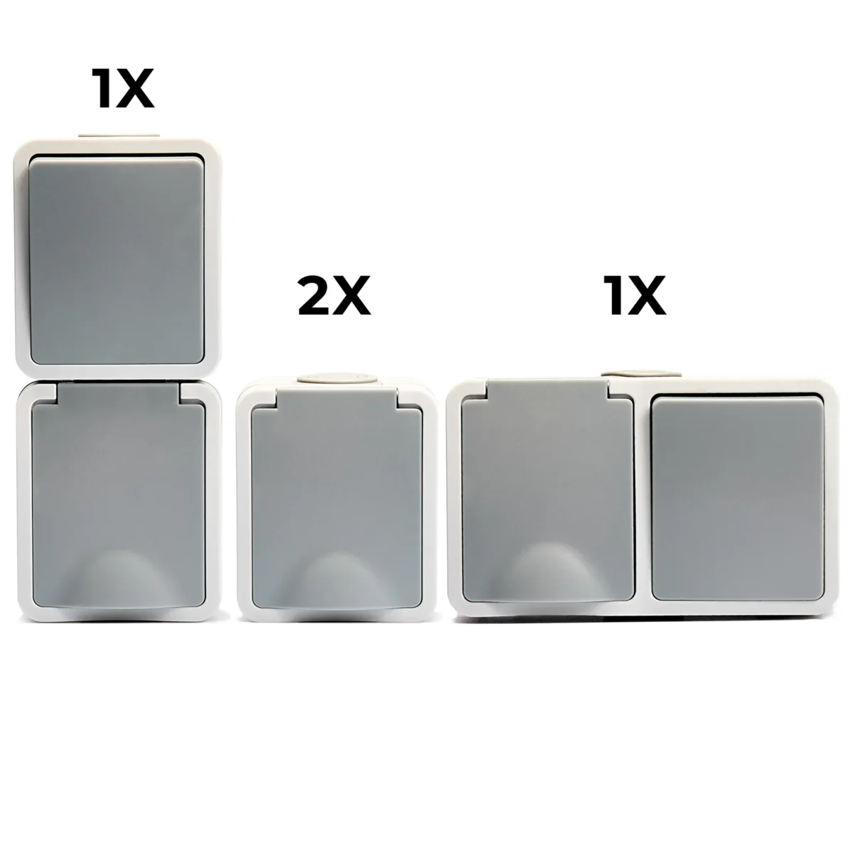 Feuchtraum Set McPower "Fix Flur", 4-teilig, IP54, Steckanschluss – Bild 2