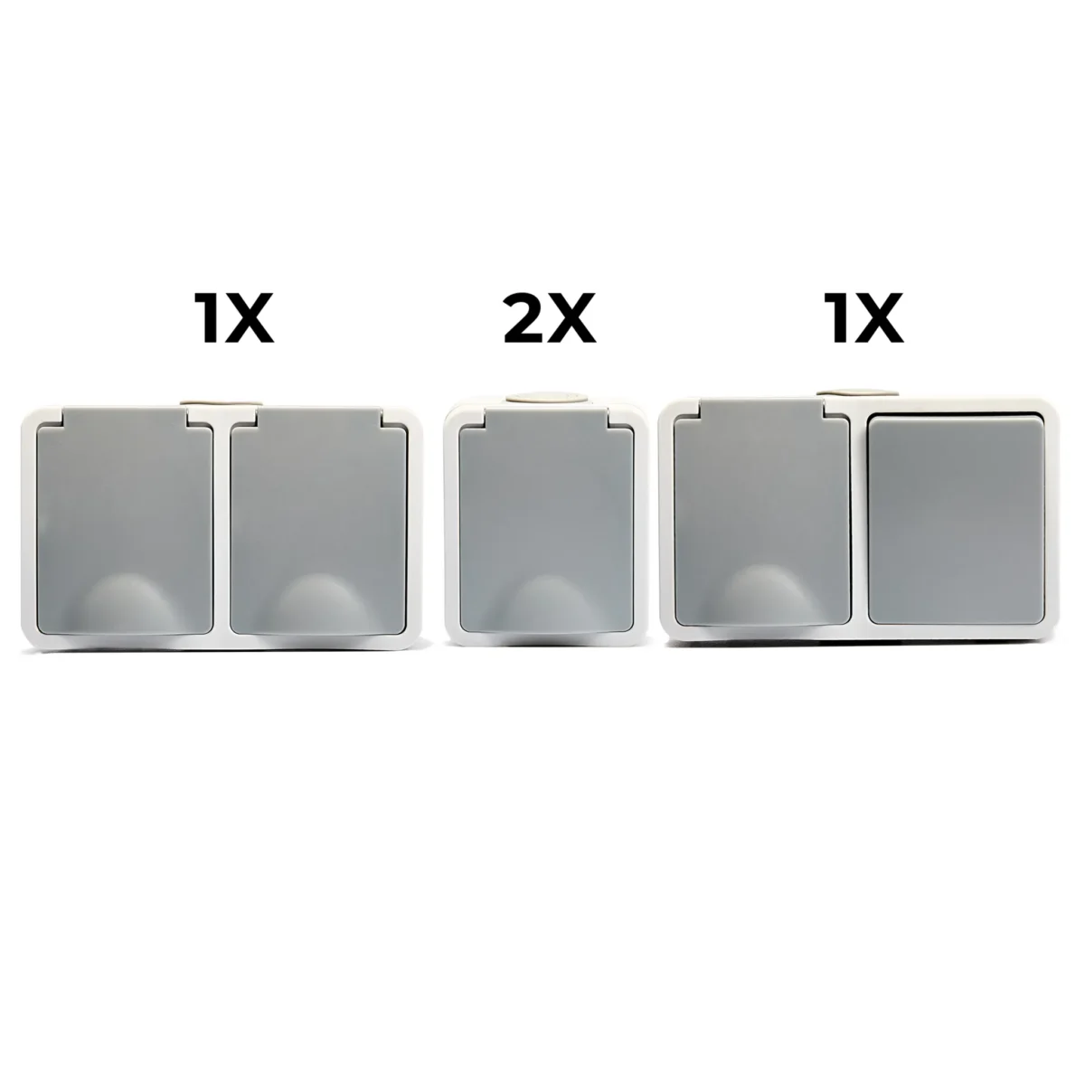 Feuchtraum Set McPower "Fix Waschraum", 4-teilig, IP54, Steckanschluss – Bild 2