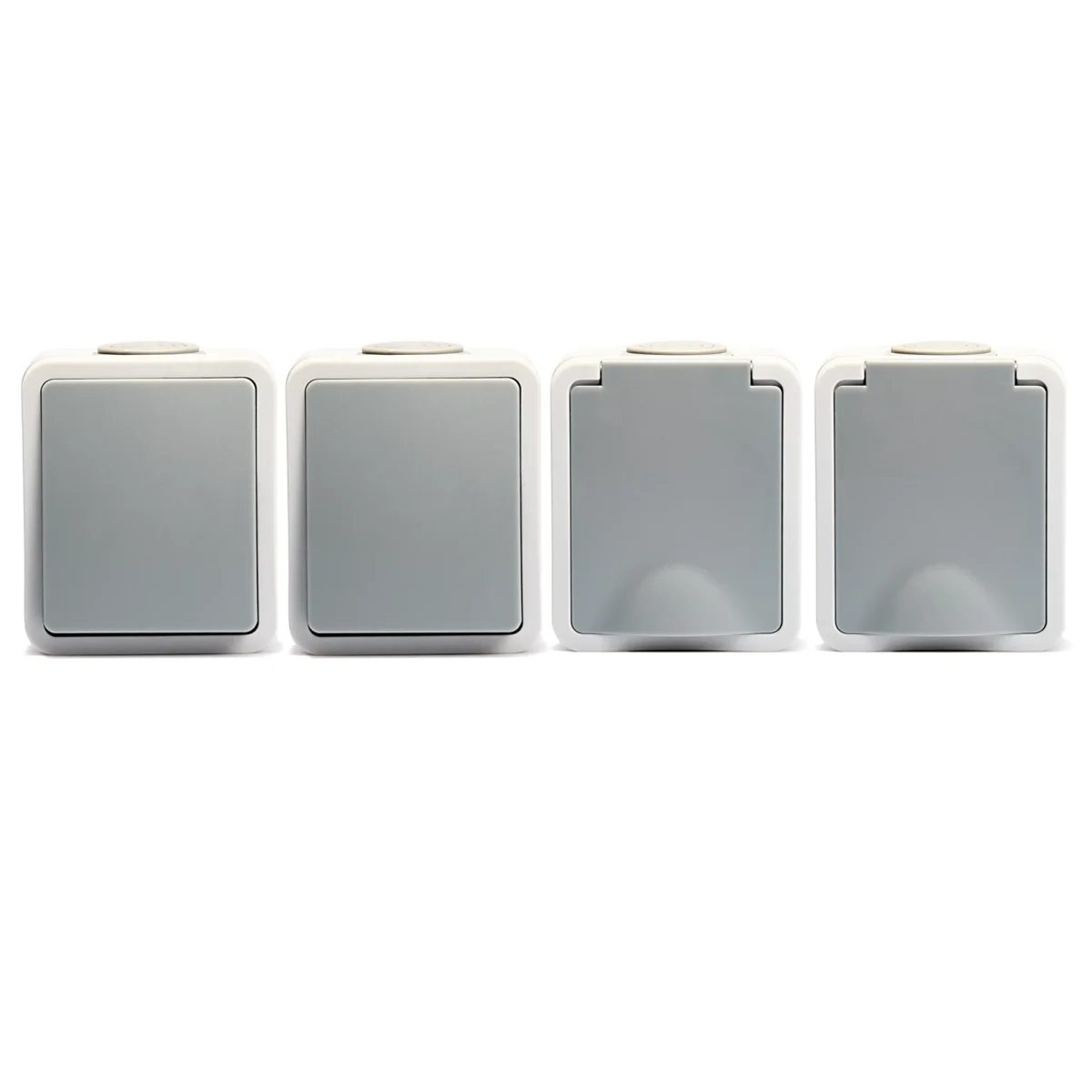 Feuchtraum Set McPower "Fix Easy", 4-teilig, IP54, Steckanschluss – Bild 1