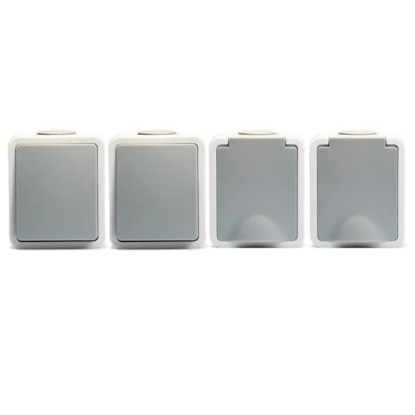 Feuchtraum Set McPower "Fix Easy", 4-teilig, IP54, Steckanschluss