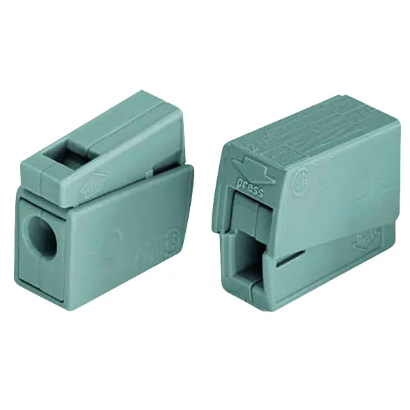 Leuchtenklemme WAGO, max. 2,5mm², alle  Leiterarten, grau, 2 Klemmstellen