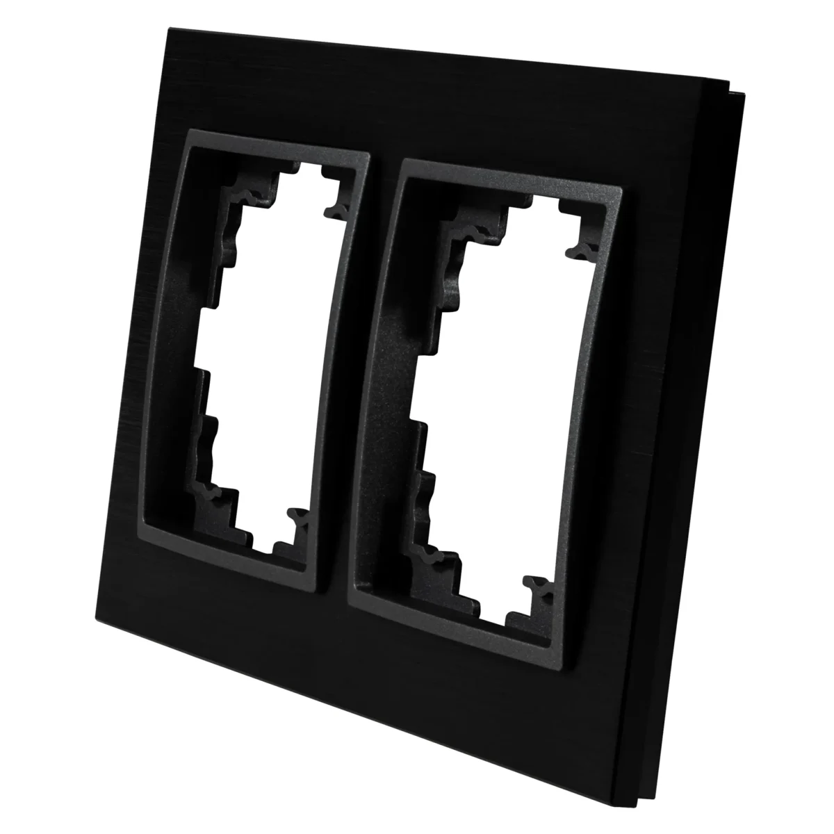 Rahmen McPower "Flair", 2-fach, schwarzes Aluminium – Bild 2
