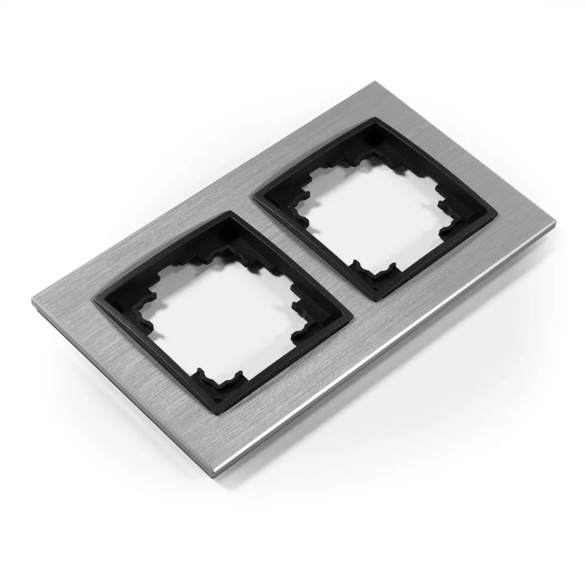 Rahmen McPower "Flair", 2-fach, silbernes Aluminium – Bild 1