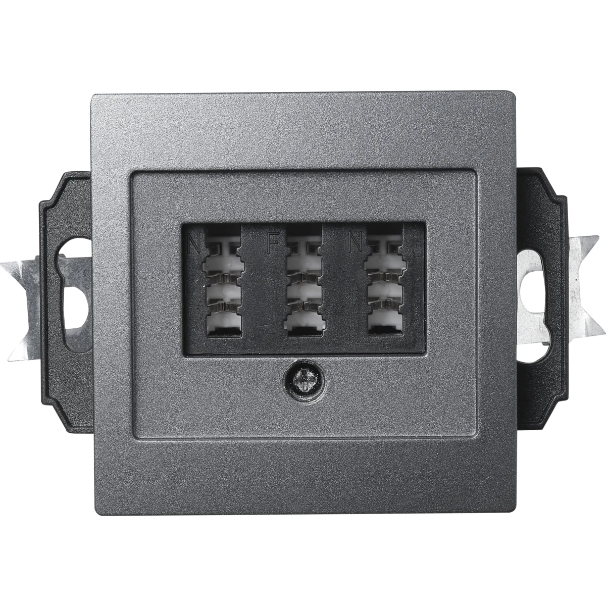 TAE-NFN-Anschlussdose McPower "Flair" UP, anthrazit, 3x 6-polig – Bild 1