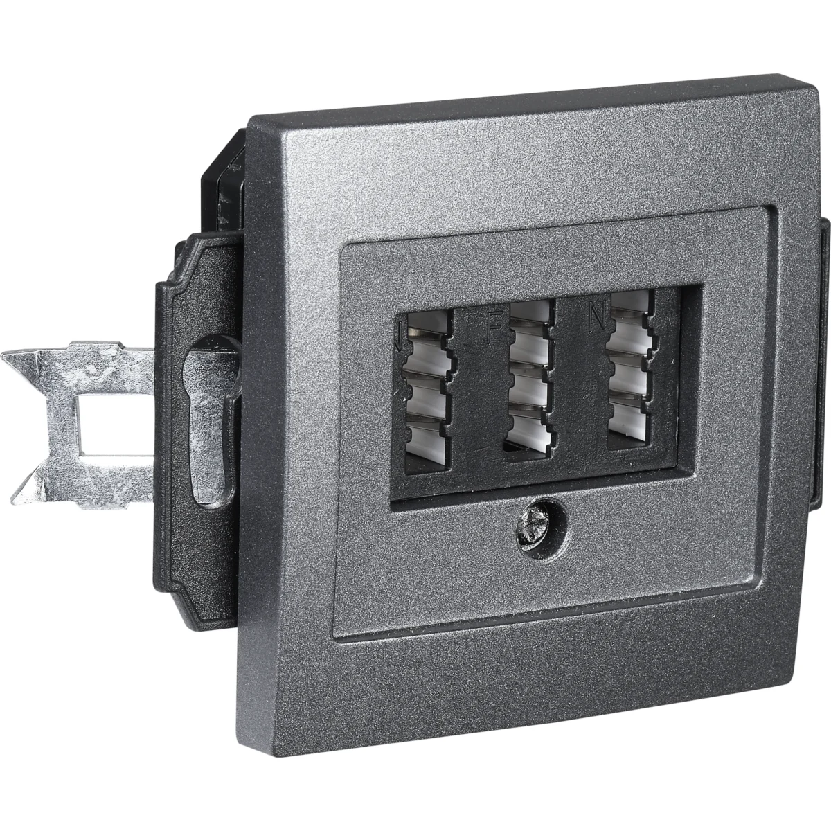 TAE-NFN-Anschlussdose McPower "Flair" UP, anthrazit, 3x 6-polig – Bild 3