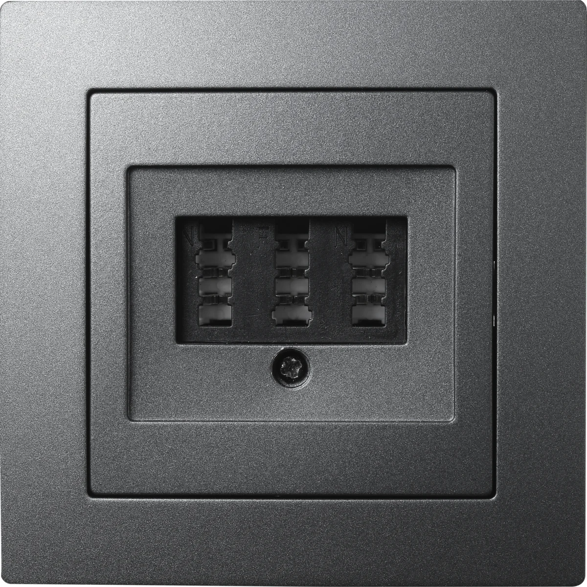 TAE-NFN-Anschlussdose McPower "Flair" UP, anthrazit, 3x 6-polig – Bild 5