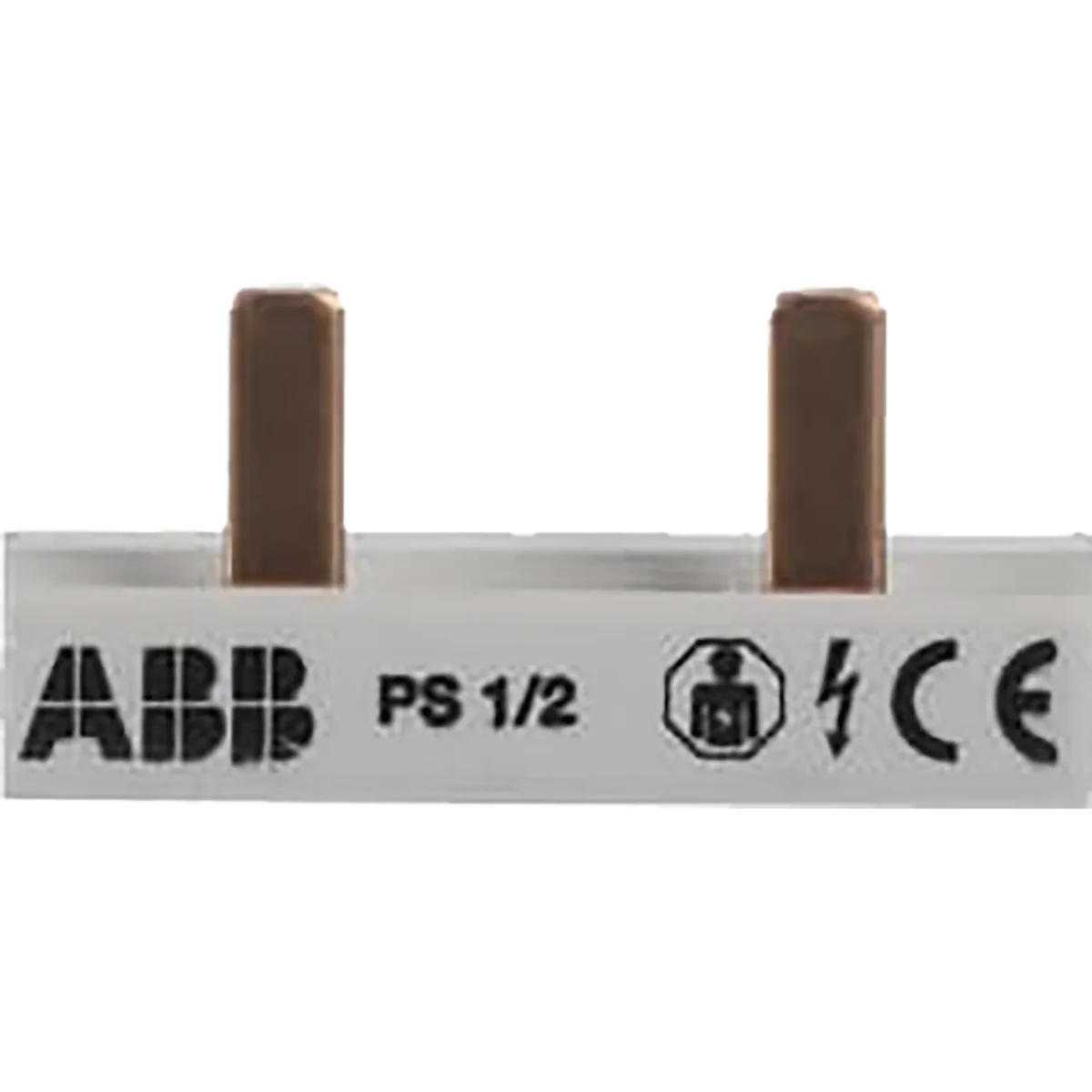 Phasenschiene ABB PS1/2, 1phasig,  10 mm² für 2 Automaten ABB, 20x17x35mm – Bild 1