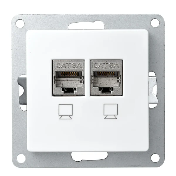Netzwerk-Dose McPower "Cup" CAT6A, UP, vollgeschirmt