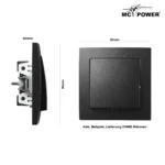 Wechselschalter McPower "Flair", 250V~/10A, UP, matt schwarz – Bild 3