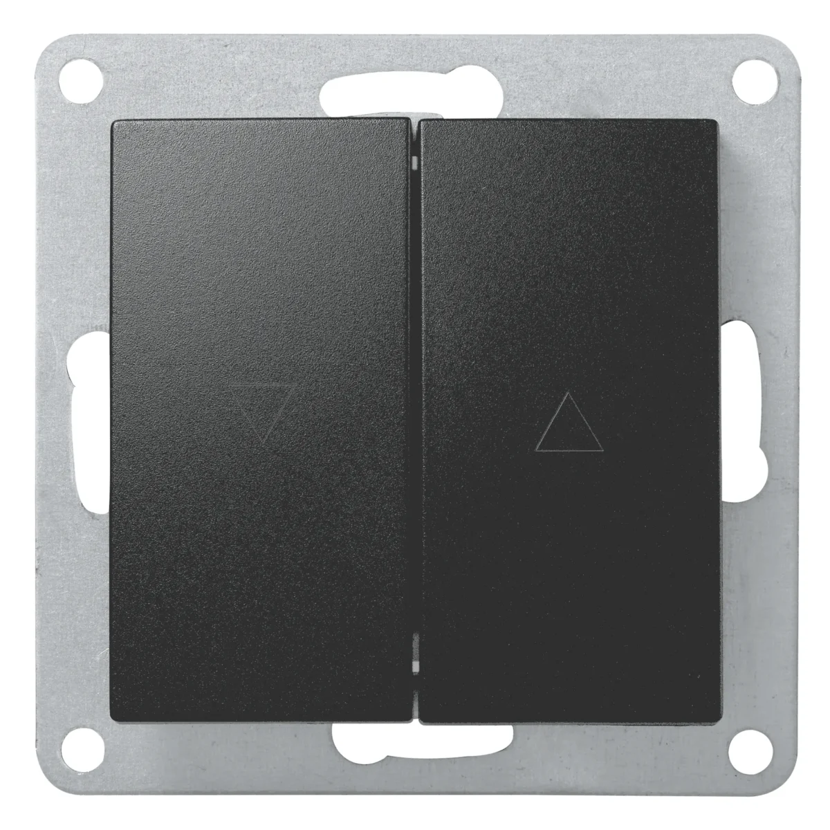 Jalousie-Taster McPower "Flair", Hoch und Runter, 250V~/10A, UP, matt schwarz – Bild 1