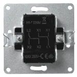 Wechselschalter McPower "Flair" 2-fach, 250V~/10A, UP, matt schwarz, Steckanschluss – Bild 2