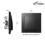 Wechselschalter McPower "Flair", 250V~/10A, UP, Steckanschluss, matt schwarz – Bild 3