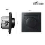 LED-Dimmer für elektronische Trafos McPower "Flair" 250V/300W, Memory-Funktion – Bild 3