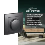 LED-Dimmer für elektronische Trafos McPower "Flair" 250V/300W, Memory-Funktion – Bild 4