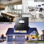Unterputz IR Bewegungsmelder McPower "Flair" 160°, 750W ,LED geeignet, matt schwarz – Bild 5