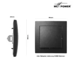 Blindabdeckung / Blende McPower "Flair" matt schwarz – Bild 3