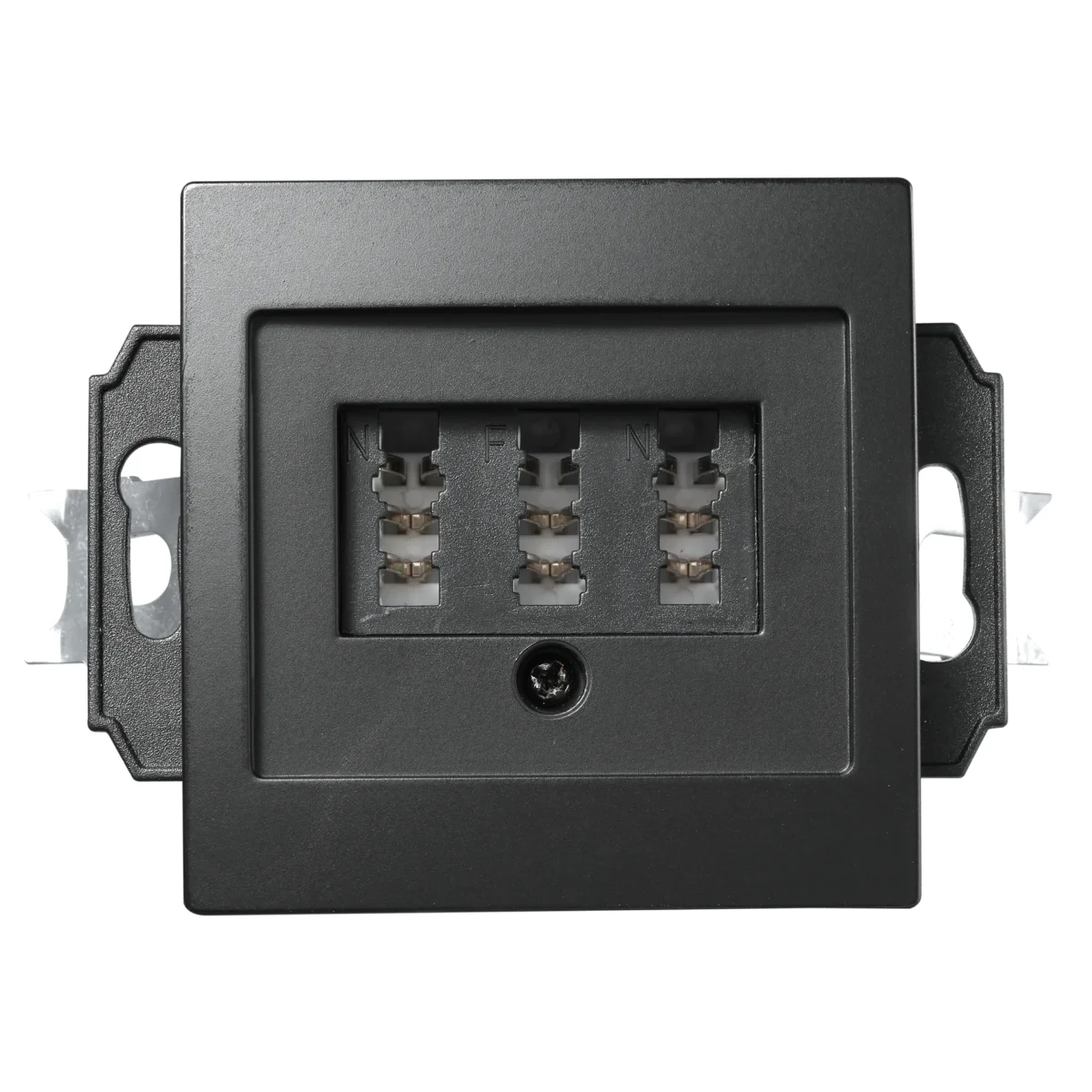 TAE-NFN-Anschlussdose McPower "Flair" UP, matt schwarz, 3x 6-polig – Bild 1