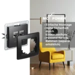 Netzwerk-Dose McPower "Flair" CAT6A, UP, matt schwarz, vollgeschirmt – Bild 4