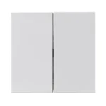 Taster McPower "Shallow" 2-fach, 250V~10A, UP, Steckanschluss, weiß