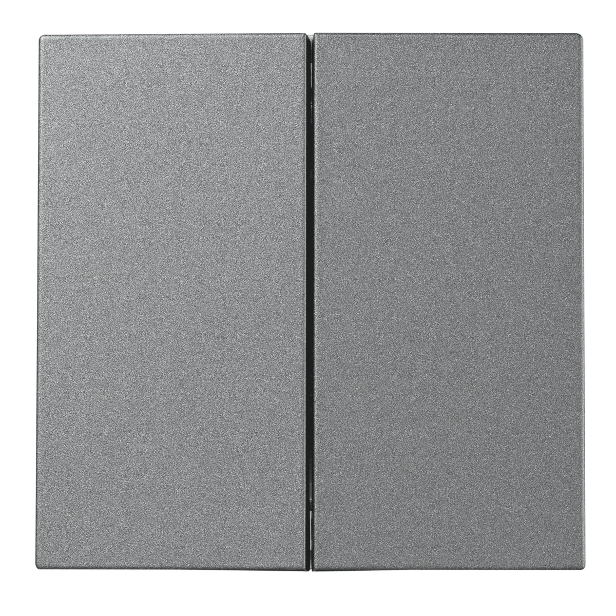 Taster McPower "Shallow" 2-fach, 250V~10A, UP, Steckanschluss, anthrazit – Bild 1
