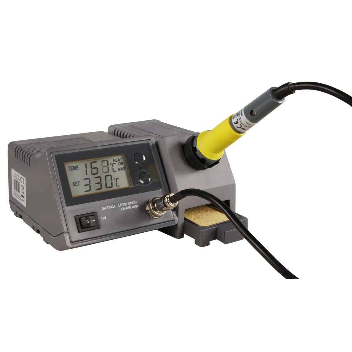 Digitale Lötstation McPower "LS-450 digi", 230V / 50 Hz, 48W-Lötkolben, grau – Bild 1