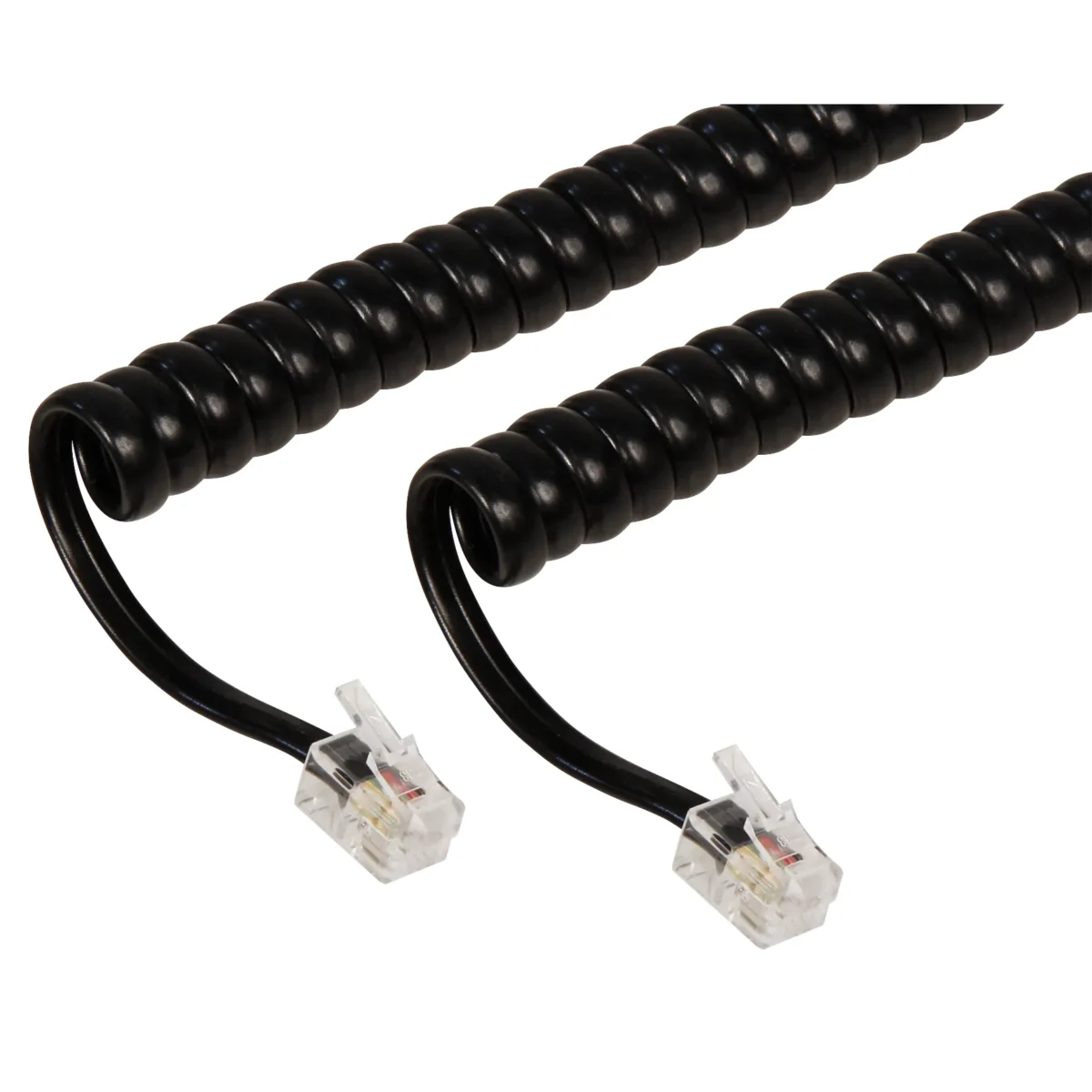Telefonhörer-Spiralkabel McPower, RJ10-Stecker (4P4C) > RJ10-Stecker (4P4C), 2m – Bild 2