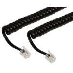 Telefonhörer-Spiralkabel McPower, RJ10-Stecker (4P4C) > RJ10-Stecker (4P4C), 2m – Bild 2